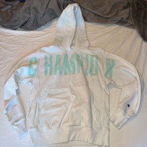 White champion hoodie